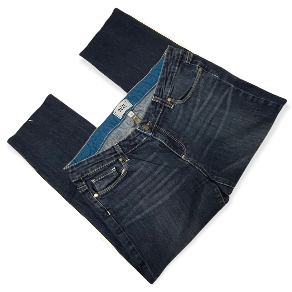 PAIGE Crop Jeans Jimmy Jimmy Skinny Raw Cut Hem Capri